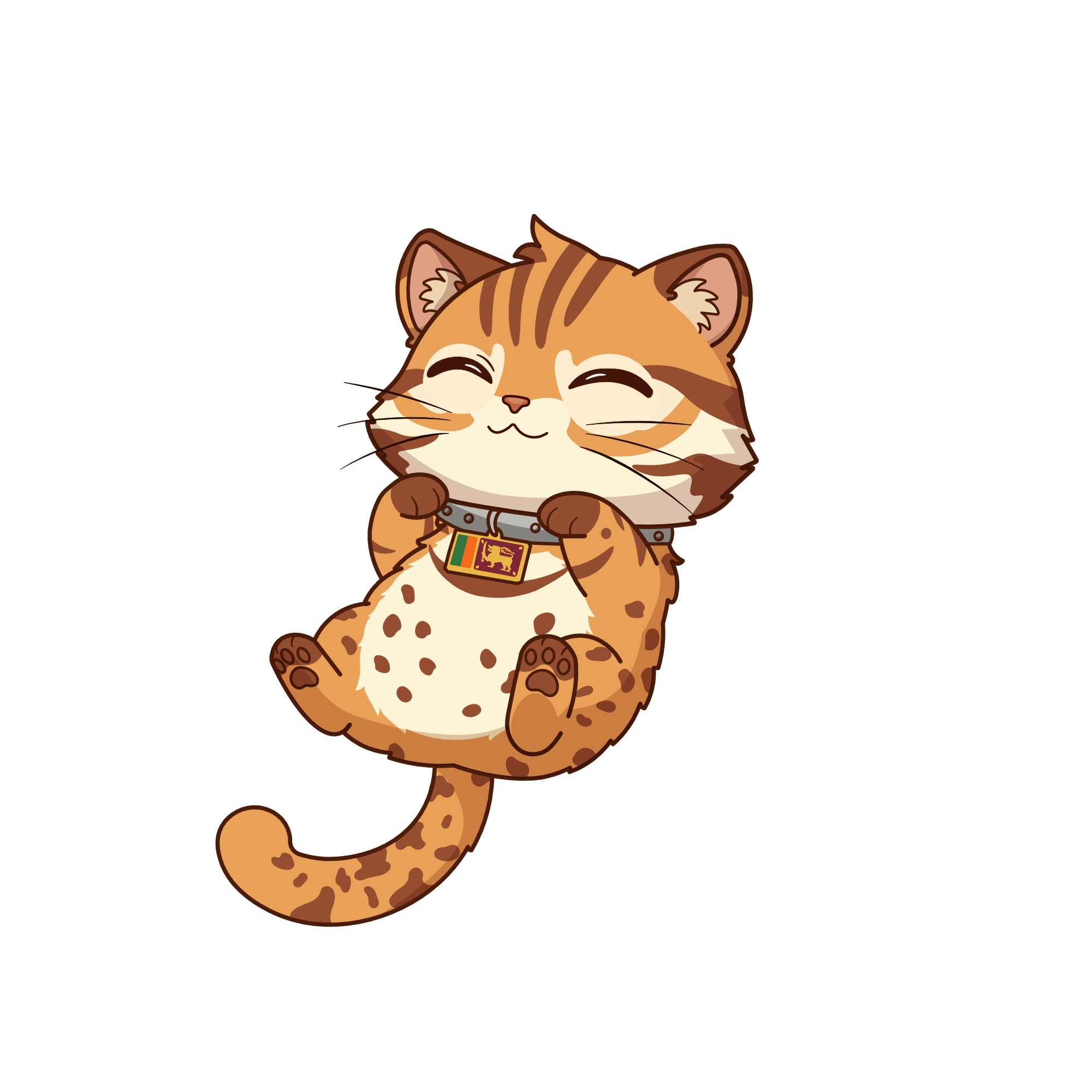 仰向けで休むラスティ